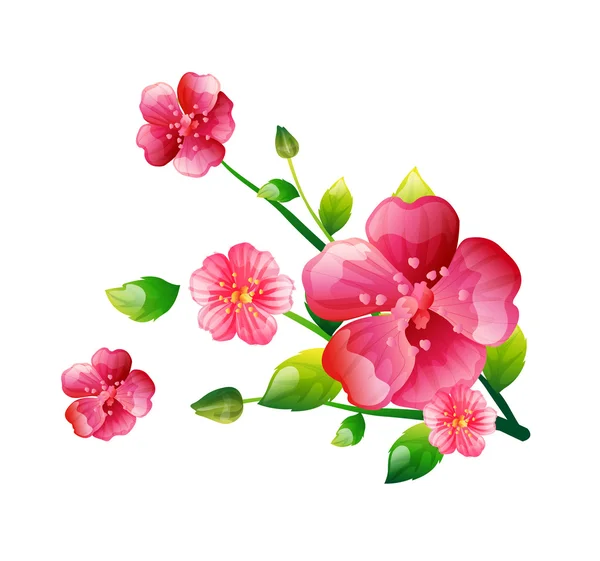 Bloemen achtergrond — Stockvector