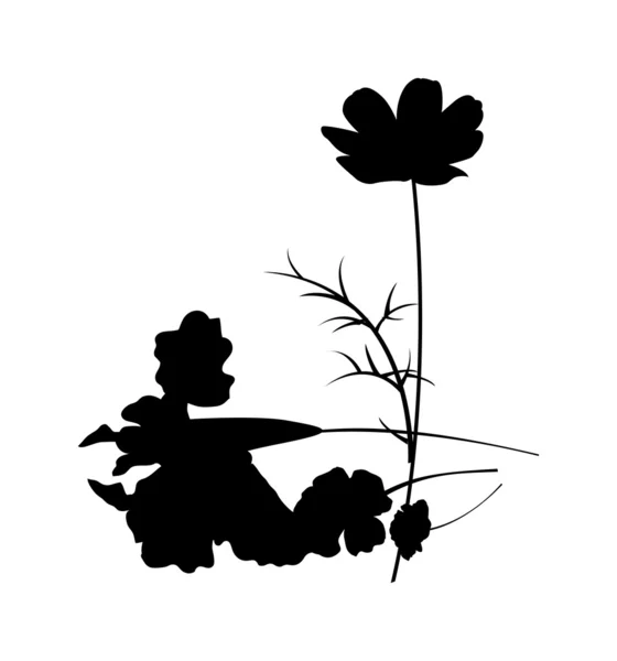 Цветок в природе — стоковый вектор