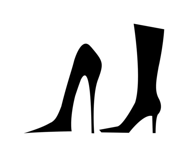 Høj hæl sko og støvler – Stock-vektor