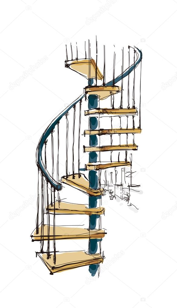 Stairs in the house