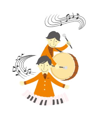 Young band clipart