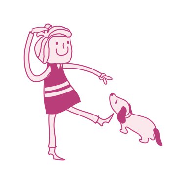 Köpekli kız