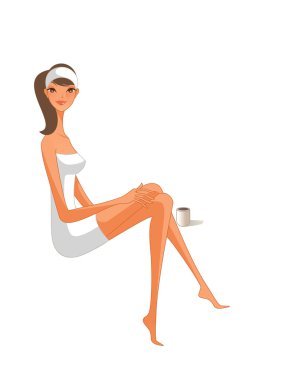 Kız Spa sonra dinlenme