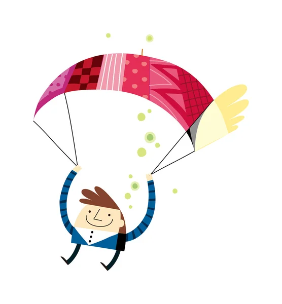 Jumper parachute — Image vectorielle