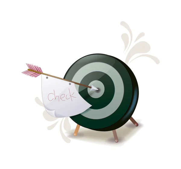 Arrow in the target — Stock Vector