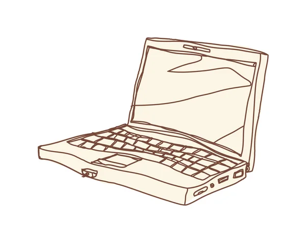 Laptop — Stockvektor