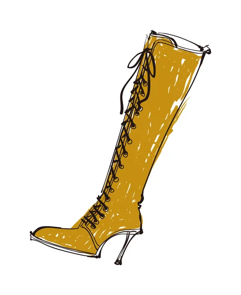 Botas de mujer — Vector de stock