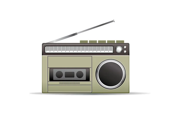 Vecchia radio — Vettoriale Stock