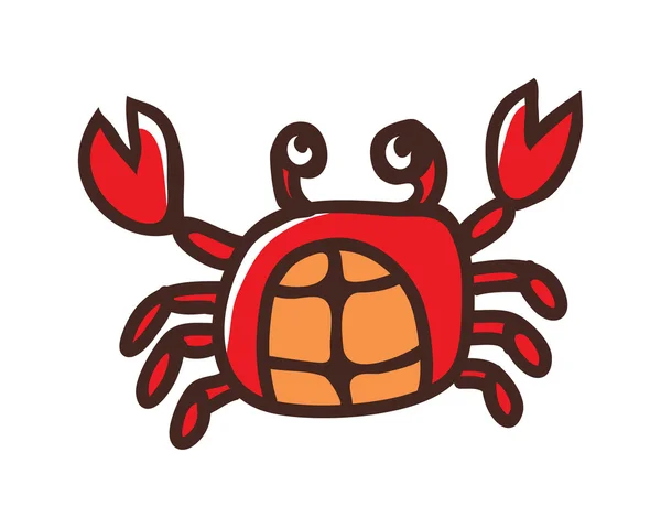 Crab closeup — Stock Vector