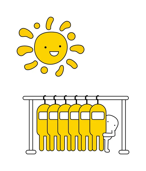 Cosas secas en el sol — Archivo Imágenes Vectoriales