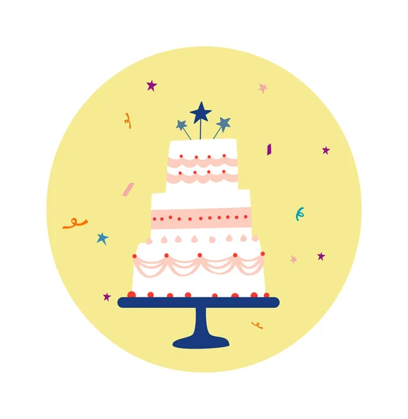 Torte dekorasyonu — Stok Vektör