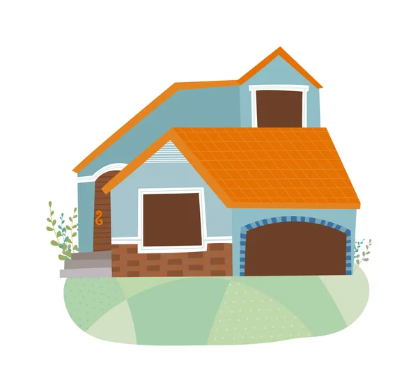 Pequeña casa — Vector de stock