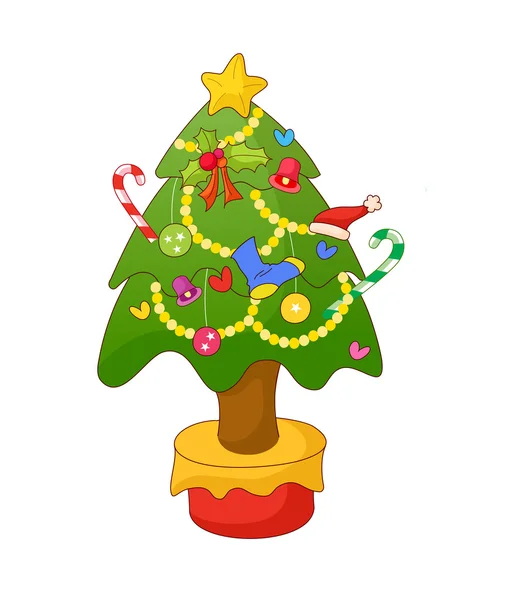 Albero di Natale — Vettoriale Stock