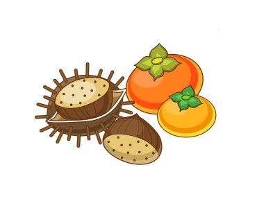 domates ve meşe palamutları