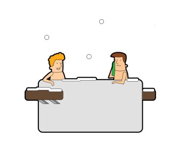 Erkekler, banyo