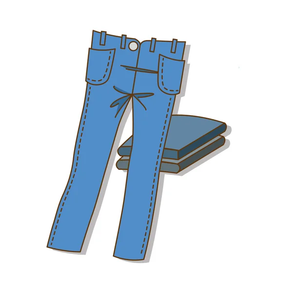 Сині джинси — стоковий вектор