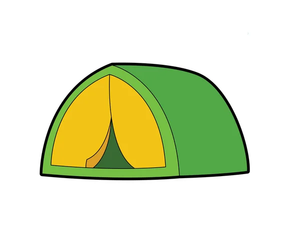 Een tent — Stockvector