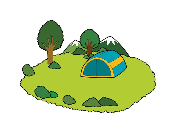 Camping — Stock Vector