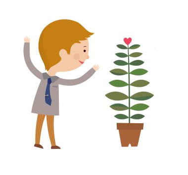 bitki tencerede çocukla