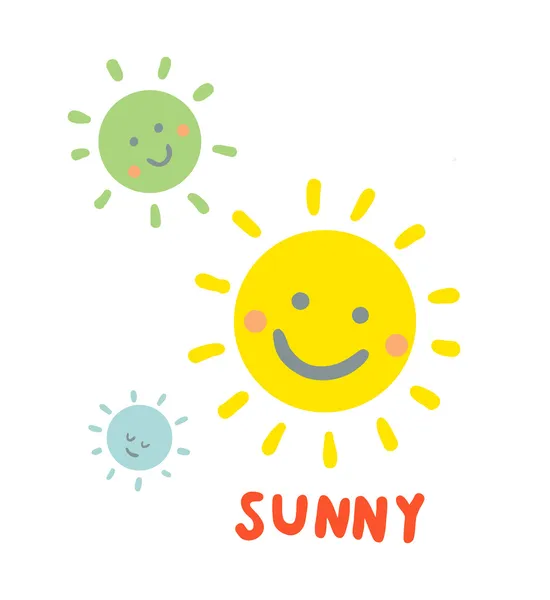 Slunečné počasí — Stockový vektor