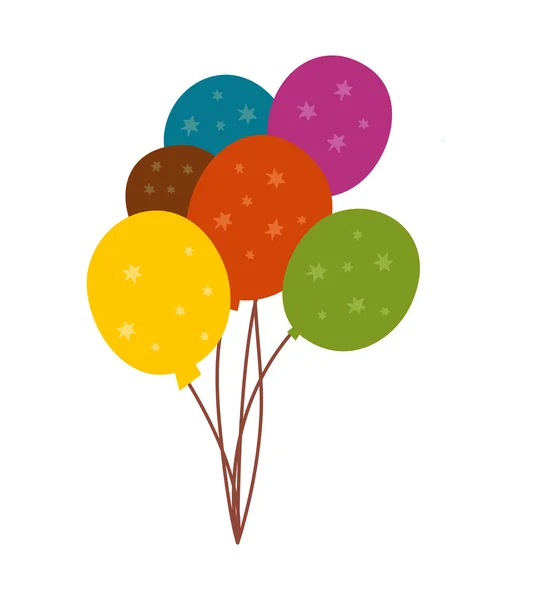 Globos coloridos — Vector de stock