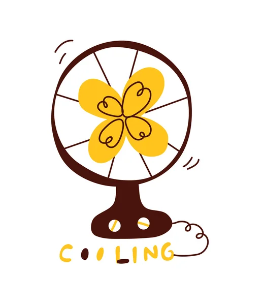 Resfriamento do ventilador — Vetor de Stock