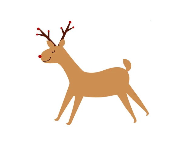 Venado sonriendo — Vector de stock