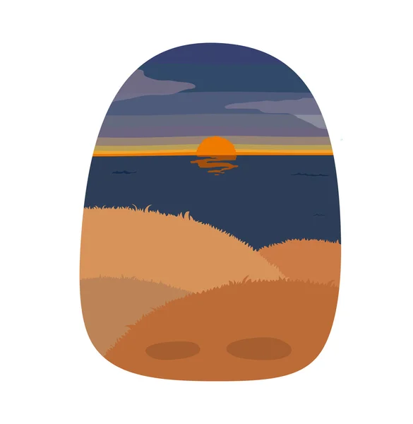 Fondo de puesta de sol — Vector de stock