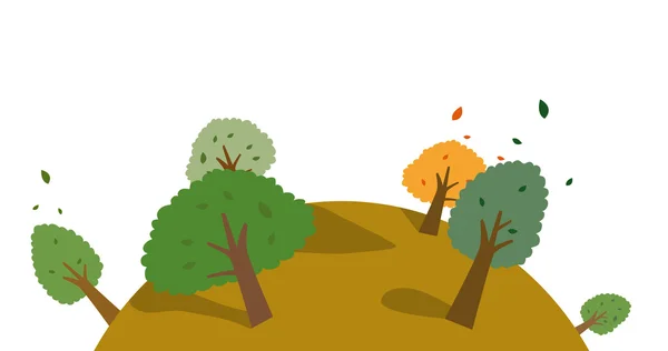 Bosque de otoño — Vector de stock