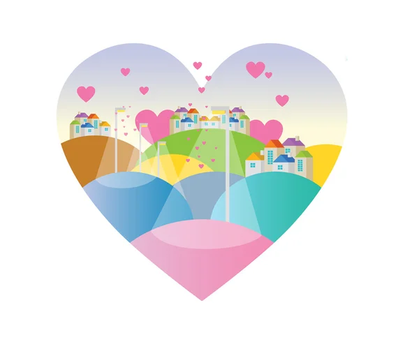 Colorful heart — Stock Vector