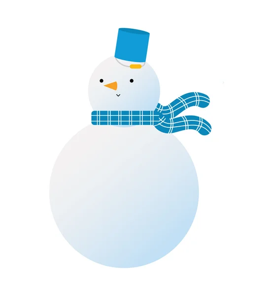 Bonhomme de neige — Image vectorielle