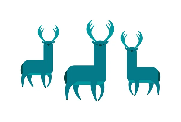 Three deer — Stock Vector