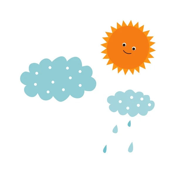 Raining weather — Stock Vector