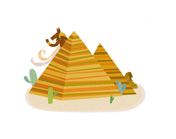 Egyptian pyramids — Stock Vector