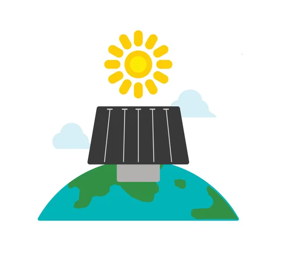 Energía solar — Vector de stock