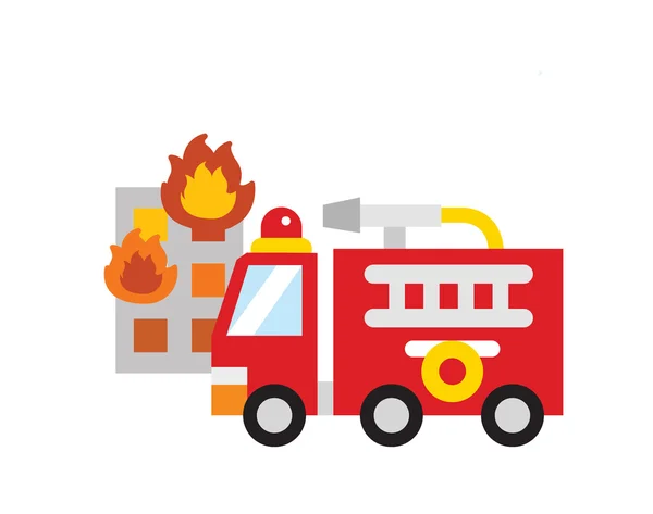 Πυροσβεστικό όχημα — Διανυσματικό Αρχείο