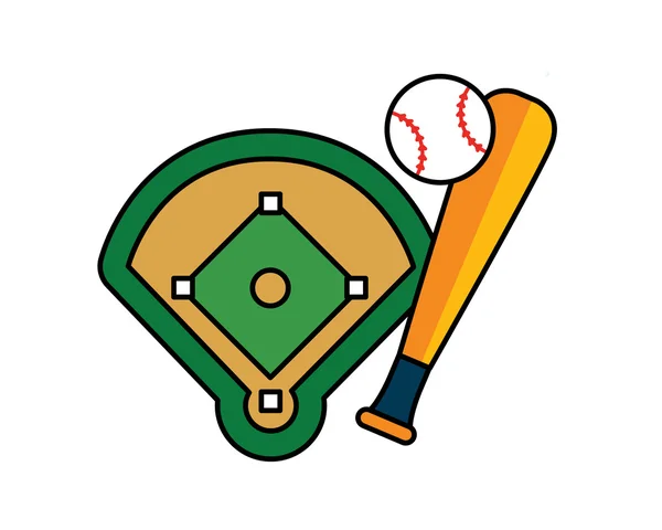 Бейсбол іконки — стоковий вектор