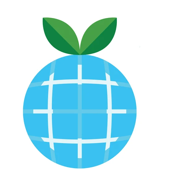 Blauwe apple — Stockvector