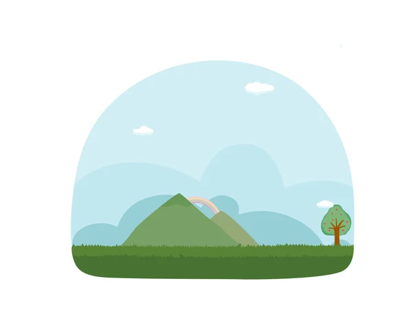 Vista de naturaleza — Vector de stock