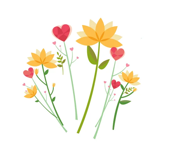 Flores — Vector de stock