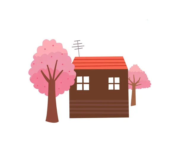 One house — Stock Vector