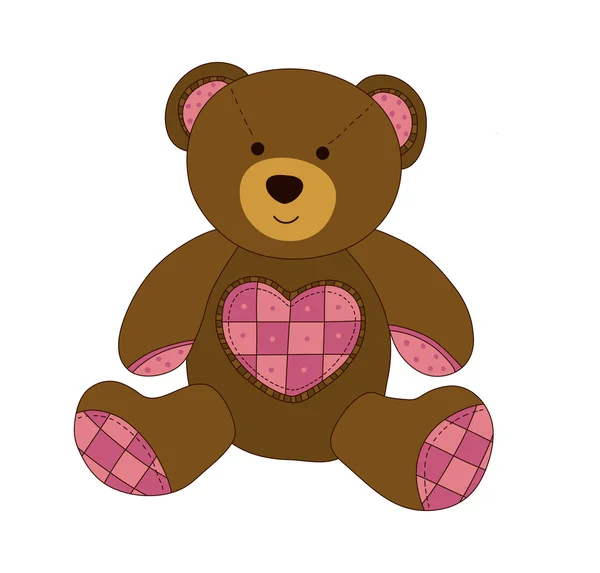 Teddy bear — Stockvector