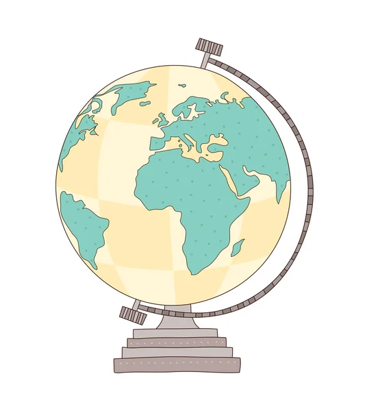 Globe closeup — Stock Vector