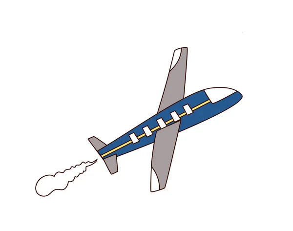 Flugzeug fliegt — Stockvektor
