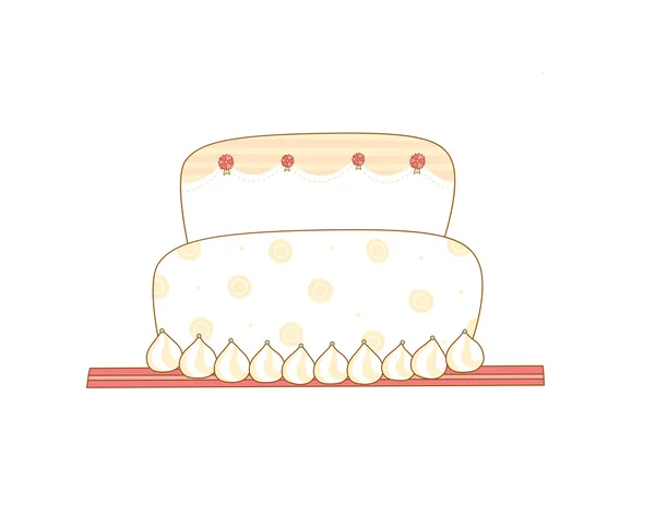 Tatil kek — Stok Vektör