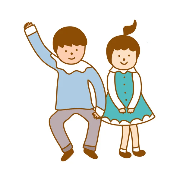 Couple dancing — Stock Vector