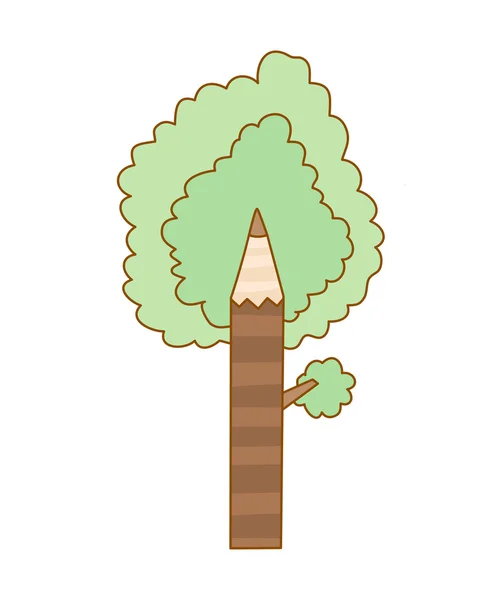 Ołówek drzewo — Wektor stockowy