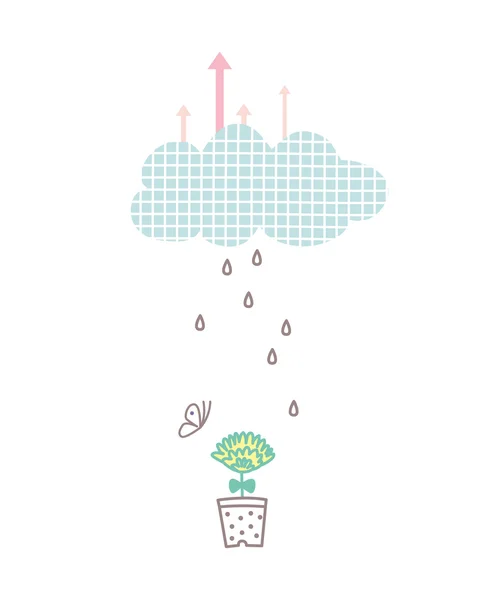 Water cycle — Stock Vector