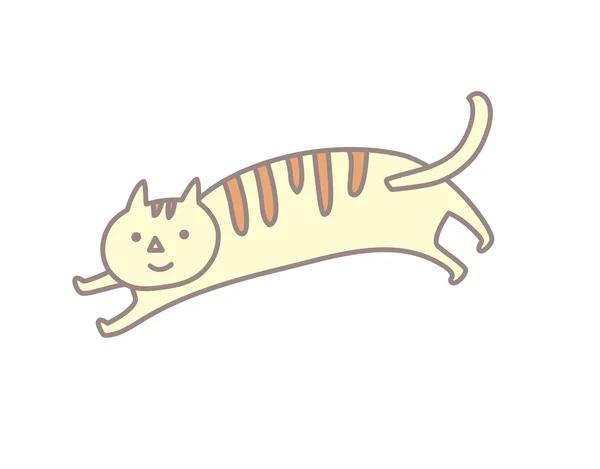 Gato corriendo — Vector de stock