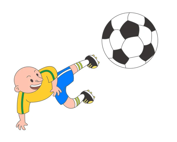 Jugador de fútbol — Vector de stock